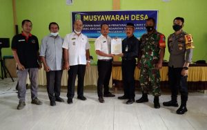CAMAT TEL.KERAMAT HADIRI MUSDes PENGESAHAN APBDes TA 2022 DESA PIPITTEJA