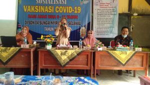 SOSIALISASI VAKSIN COVID -19  UNTUK MURID SDN NO.4 SELAKAU