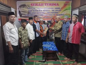 KP-SPAM “JAYA MANDIRI” DESA SAMUSTIDA TERIMA HIBAH SEBUAH MOBIL