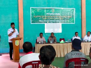 WAKIL BUPATI SAMBAS SERAHKAN BLT-DD DESA SULUNG.