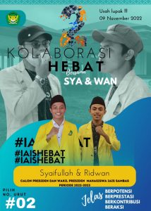 PASANGAN SYAIPULLAH RIDWAN MENANG TELAK PILPRESMA IAIS SAMBAS.