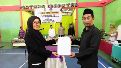 CAMAT TELUK KERAMAT LANTIK PAW ANGGOTA BPD MATANG SEGANTAR